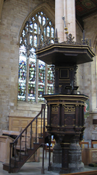 John Cotton's Pulpit in Saint Botolph's