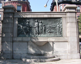 Founders Monument in the Boston Common